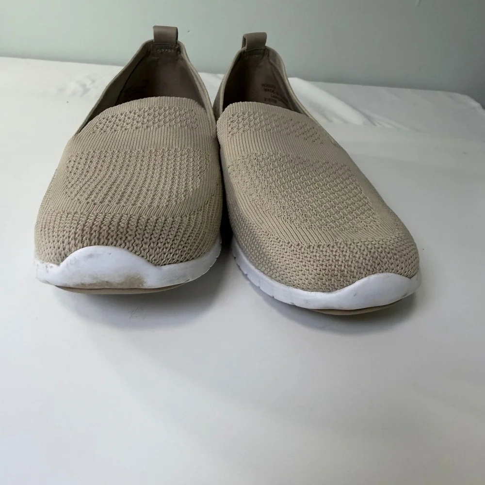 Cole Haan Zerogrand Stitchlite Knit Slip On‎ Sneakers Tan Beige Womens 11B